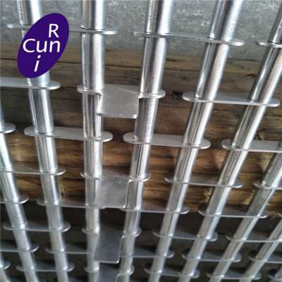 stainless steel chain link flat wire mesh conveyor belt